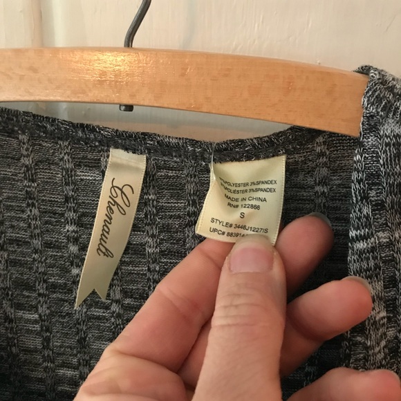 Chenault • GREY v neck lace up tunic - Picture 3 of 8